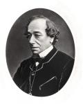 Benjamin Disraeli (1804-81) c.1874 (b/w photo)
