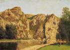 The River Meuse, Freyr, c.1856 (oil on canvas)