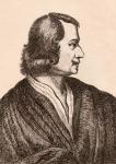 Nicolas Poussin, illustration from '75 Portraits Of Celebrated Painters From Authentic Originals', published in London, 1817 (engraving)