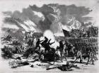 Great Battle at Wilson's Creek, near Springfield, Missouri, Between 5,500 Union Troops Under Generals Lyon and Siegel and 23,000 Rebels Under Generals McCulloch and Price, August 10th 1861, from 'Frank Leslie's Pictorial History', 1861 (engraving) (b&w ph
