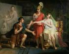 Alexander the Great (356-323 BC) Hands Over Campaspe to Apelles, 1822 (oil on canvas)