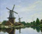 Dutch Windmills, 1884 (oil on canvas)