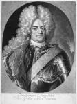 Augustus II (1670-1733) King of Poland, 1710 (engraving)