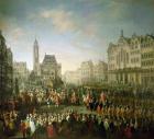 The coronation procession of Joseph II (1741-90), in Romerberg, 1764