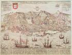 Panorama of Lisbon, 1572 (engraving)