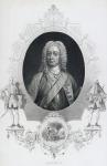 Portrait of King George II (1683-1760) (engraving)