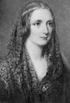 Mary Shelley, an idealised portrait created after her death (oil on enamel)