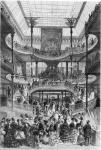 The New Staircase in 'Au Bon Marche', from 'Le Monde Illustre', c.1875 (engraving) (b/w photo)