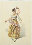 Galli Marie in the role of Carmen in 'Carmen' by Georges Bizet (1840-75) (colour litho)