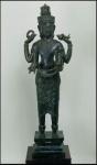 Statue of Vishnu in his triple form of Vishnu, Narayana and Vasudeva, Angkor Thom (bronze)