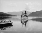 Steamboat Doris on Lake Placid, Adirondack Mountains, c.1902 (b/w photo)