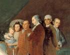 The Family of the Infante Don Luis de Borbon, 1783-84 (oil on canvas) (detail of 214612)