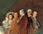 The Family of the Infante Don Luis de Borbon, 1783-84 (oil on canvas) (detail of 214612)