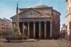 The Pantheon in the Piazza della Rotonda, Rome, Italy.