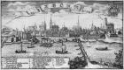 Torun, Poland (engraving) (b/w photo)