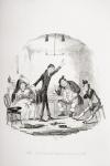 The red-nosed man discourseth, illustration from `The Pickwick Papers' by Charles Dickens (1812-70) published 1837 (litho)