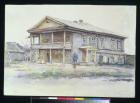 Surikov's House at Krasnoyarsk, 1890-91 (w/c on paper)