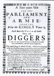 A New Year's Gift for the Parliament and Army, Showing what the Kingly Power is and the Cause of those they call Diggers, published 1650 (engraving) (b/w photo)