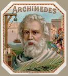 Archimedes of Syracuse, from a cigar box label, printed c.1900 (colour litho)