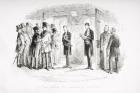 I am shown two interesting penitents, illustration from 'David Copperfield' by Charles Dickens (1812-70) first published 1850 (litho)