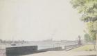 View from Somerset House Garden, looking towards Westminster Bridge, 1756 (w/c on paper)