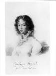 Portrait of Constanze Mozart (1762-1842) 1828 (litho) (b/w photo)