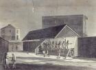 View of the Tread Mill for the Employment of Prisoners, erected at the House of Correction at Brixton, published by Gent. Mag., July 1822 (engraving)