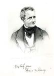Thomas de Quincey (1785-1859), from a daguerreotype photograph by Howie (engraving) (b&w photo)