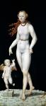 Venus and Cupid (oil on panel)
