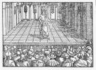 Terence stage, c.1563 (woodcut)