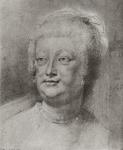 Portrait of Marie de Medici (1573-1642), 1622 ? (pierre noire and red chalk with white highlight)