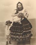 Slovak woman and children, c.1910 (b/w photo)