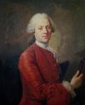 Portrait of Jean le Rond d'Alembert (1717-83) (oil on canvas)