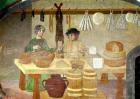 Sausage and Cheese Sellers (fresco)