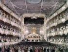Covent Garden Theatre, 1808, from 'Ackermann's Microcosm of London' engraved by J. Bluck (fl.1791-1831) (aquatint)