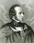 Felix Mendelssohn (1809-47) (engraving) (b/w photo)