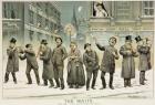 The Waits, and May They Continue to Wait, from 'St. Stephen's Review Presentation Cartoon', 25 December 1886 (colour litho)