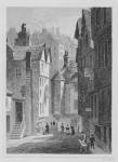 High School, Wynd, Edinburgh engraved by William Watkins, 1831 (engraving) (b/w photo)