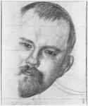 Ambroise Vollard (1868-1939) 1899 (pencil & sanguine) (b/w photo)