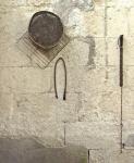 Old objects hanging on wall