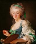 Portrait of Anne Vallayer-Coster, 1783 (oil on canvas)