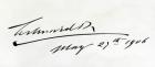 Signature of King Edward VII, May 29th 1906 (pen & ink on paper)