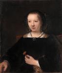 Young Woman with a Carnation, 1656 (oil on canvas)