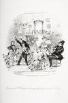 Emotion of Mr. Kenwigs on hearing the family news from Nicholas, illustration from `Nicholas Nickleby' by Charles Dickens (1812-70) published 1839 (litho) (see also 259138)