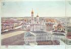 Panorama of Moscow, detail of the Kremlin cathedrals, 1819 (w/c on paper) (see 170140-170146)