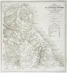 Map of the eatern territories of the Republic of Mexico as they were in 1862, from 'The Universal Museum', published 1862 (engraving)