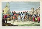 Napoleon (1769-1821) Leaving for Golf Juan, 1st March 1815 (coloured engraving)