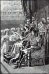 The Queen Opening Parliament in 1846 (engraving)