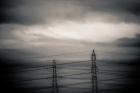 Pylons at Dawn, from the series, Industry on the River Thames, 2013, (photograph)