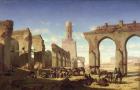 Ruins of the Mosque of the Caliph El Haken, Cairo, c.1840 (oil on canvas)
